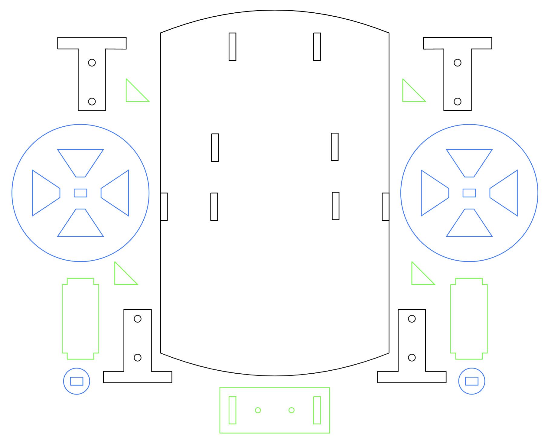 Laser Cutter CAD template