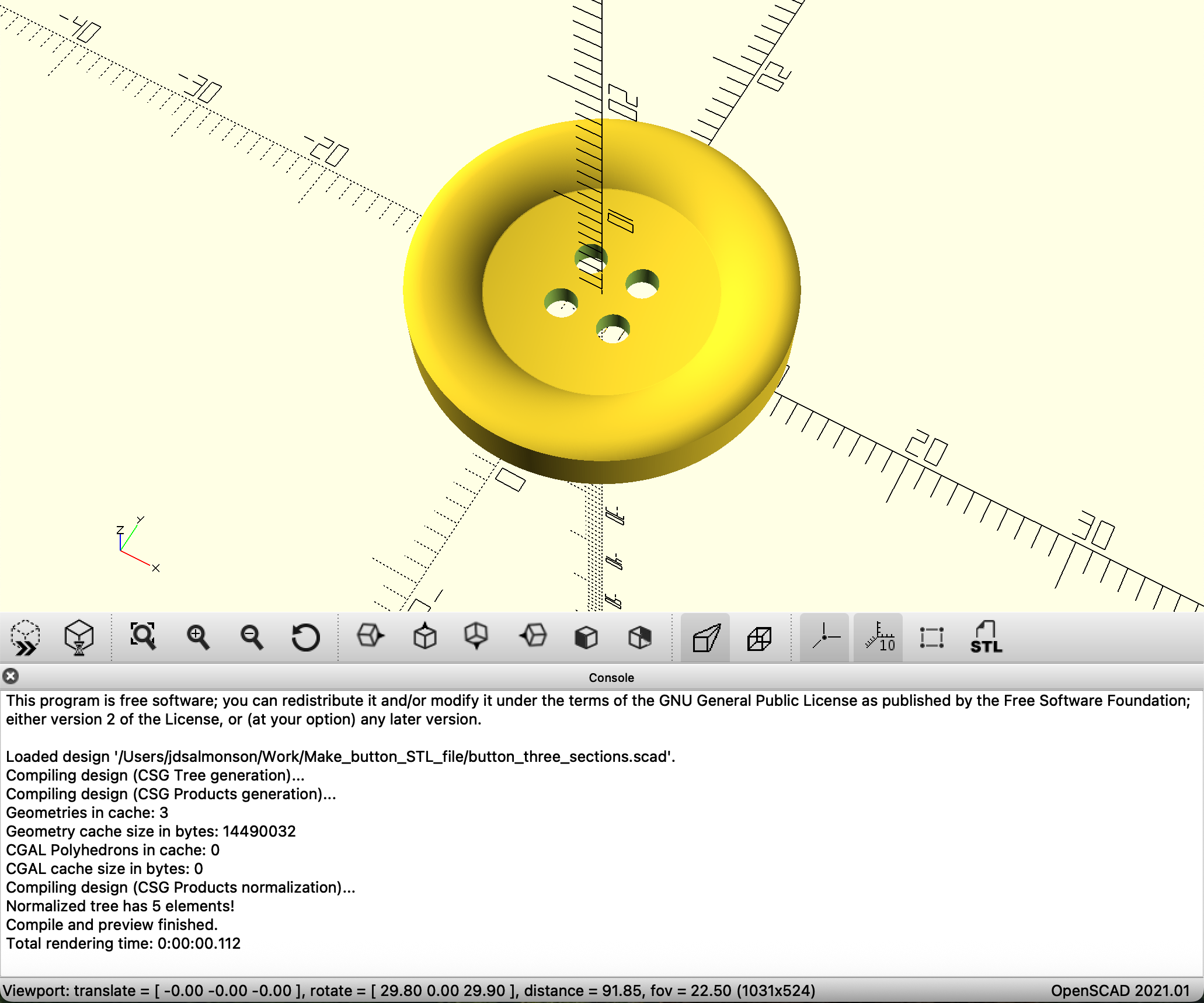 OpenSCAD output